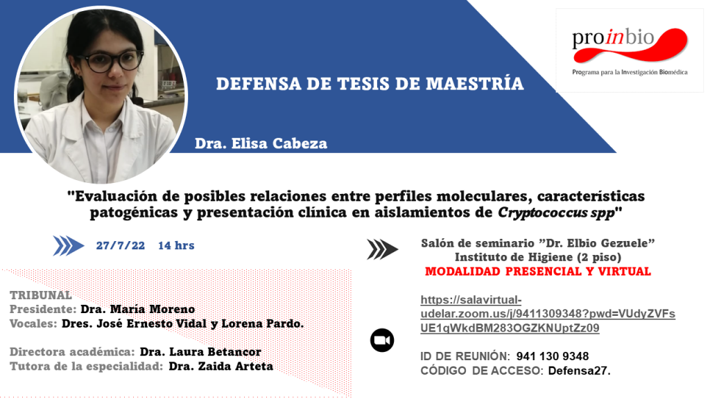 Defensa de Tesis de Maestría